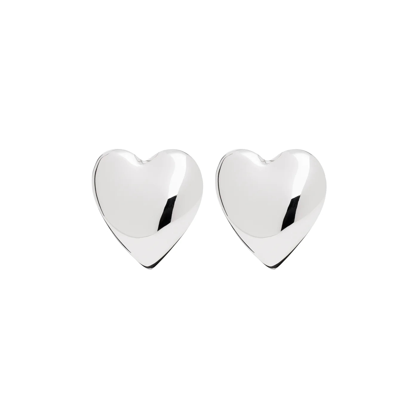 Heart Beat Silver Earrings