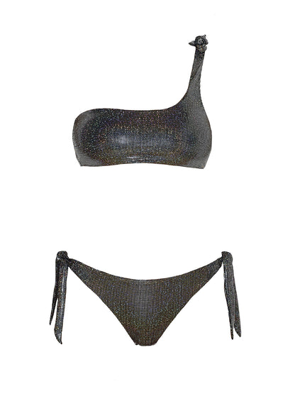 Bikini Top One Shoulder Pixel